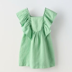 Zara linen blend dress